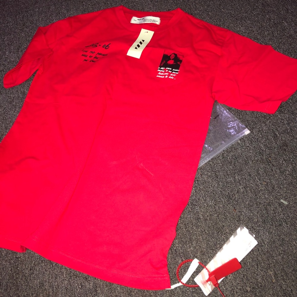 Off white shirt brand new wit tags Mona Lisa